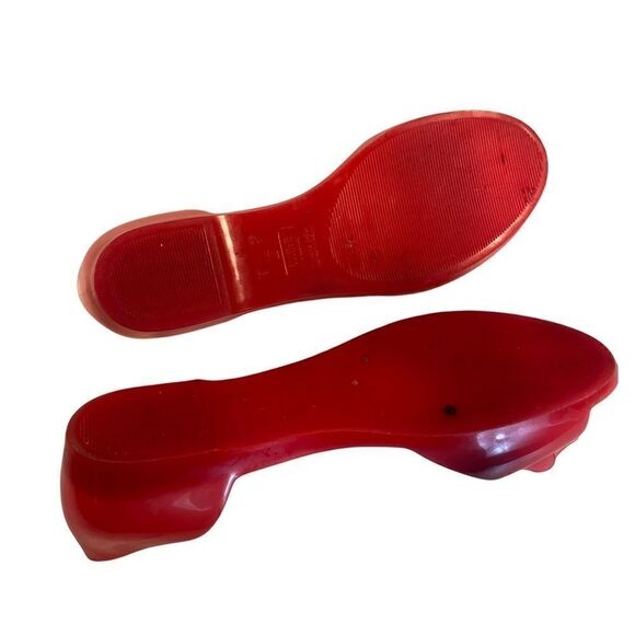 Melissa Flower red jellies flats - Picture 3 of 6